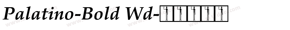 Palatino-Bold Wd字体转换